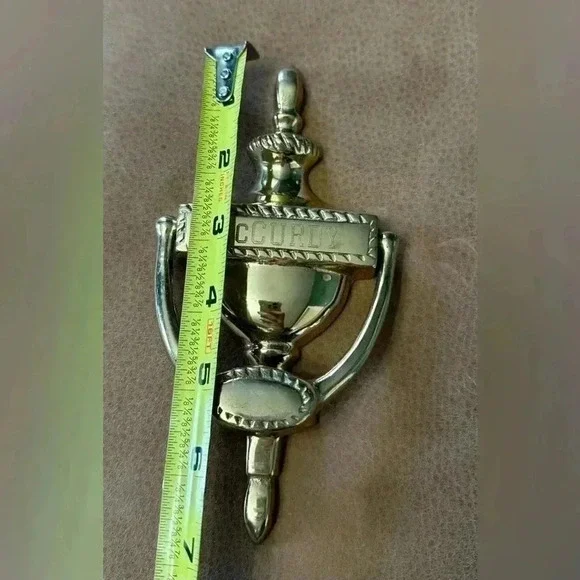 Vintage Solid Brass Door Knocker With McCurdy Name Engraved - Picture 7 of 8